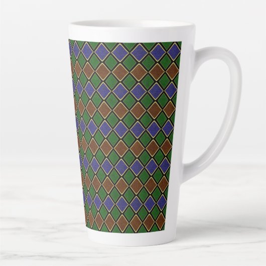 Harlequin-Diamantgitter: Texturierte Harmonie Milchtasse (Rechts)