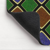 Harlequin-Diamantgitter: Texturierte Harmonie Mousepad (Ecke)