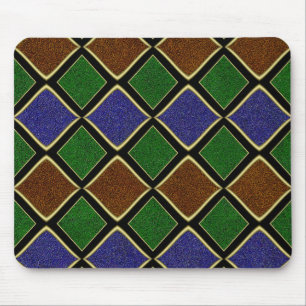 Harlequin-Diamantgitter: Texturierte Harmonie Mousepad