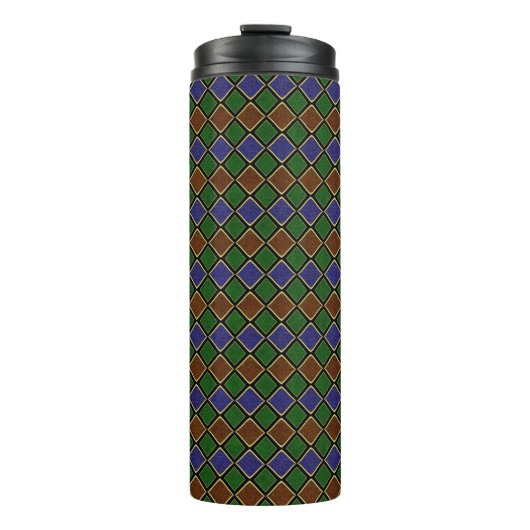 Harlequin-Diamantgitter: Texturierte Harmonie Thermosbecher (Vorderseite)