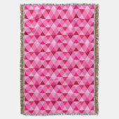 Harlequin/Diamantmuster - Rose Rosa & Wein Decke (Vorderseite Vertikal)