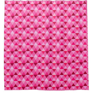 Harlequin/Diamantmuster - Rose Rosa & Wein Duschvorhang