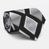 Harlequin Diamond Bling-Stil Krawatte (Gerollt)