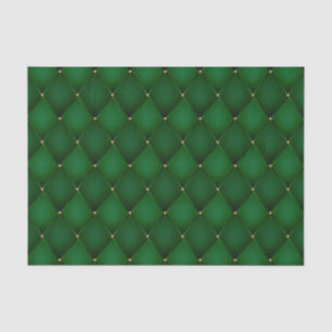 Harlequin Diamond Emerald Green Decoupage Seidenpapier