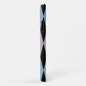 Harlequin Diamond Pattern - Blau und Dusty Lilac Case-Mate iPhone Hülle (Hinten/Rechts)