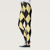 Harlequin ~ Diamond Pattern ~ Creme & Black~ Leggings (Links)