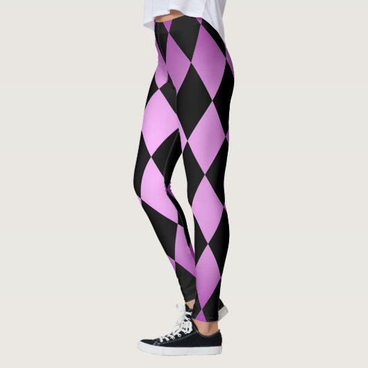 Harlequin ~ Diamond Pattern ~ Pink und Lila Design Leggings (Links)