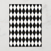 Harlequin Diamond Pattern Postkarte (Vorderseite)