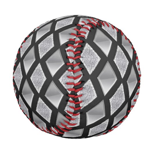 Harlequin Diamonds Background anpassbar Baseball (Schrägansicht)