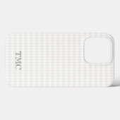 Harlequin Diamonds Chic Classic Monogram Initials Case-Mate iPhone Hülle (Rückseite (Horizontal))