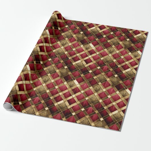 Harlequin Diamonds Red and Gold ID1031 Geschenkpapier (Ungerollt)