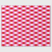 Harlequin DIY Colors Red Hot Pink White Geschenkpapier (Flach)
