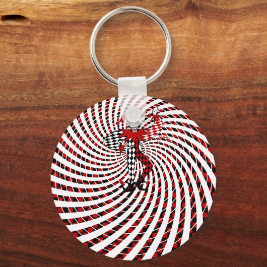 Harlequin Dizzy Schlüsselanhänger (Vorderseite)