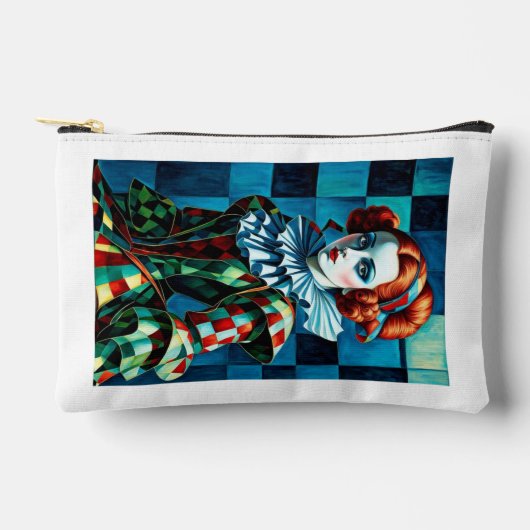 Harlequin Elegance Kosmetische Bag - Vinta Zubehörtasche (Vorderseite)