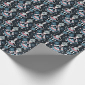 Harlequin, faszinierendes Nutcracker Ballet Geschenkpapier (Ecke)