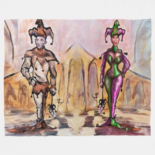 Harlequin Fleece Blanket (Vorderseite (Horizontal))