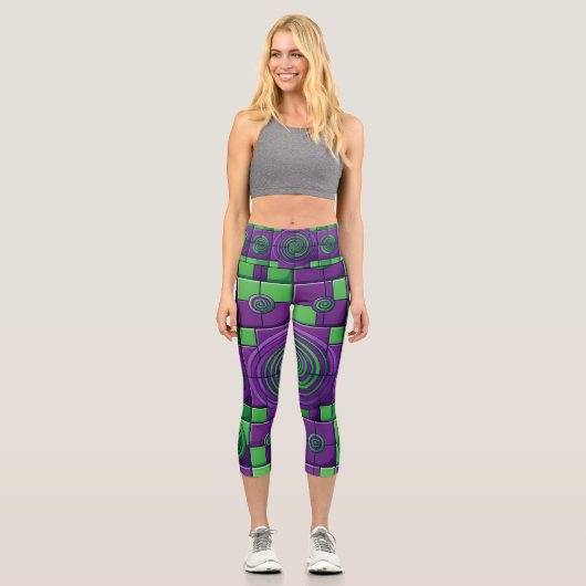 Harlequin Fun Capri Leggings (Vorderseite)