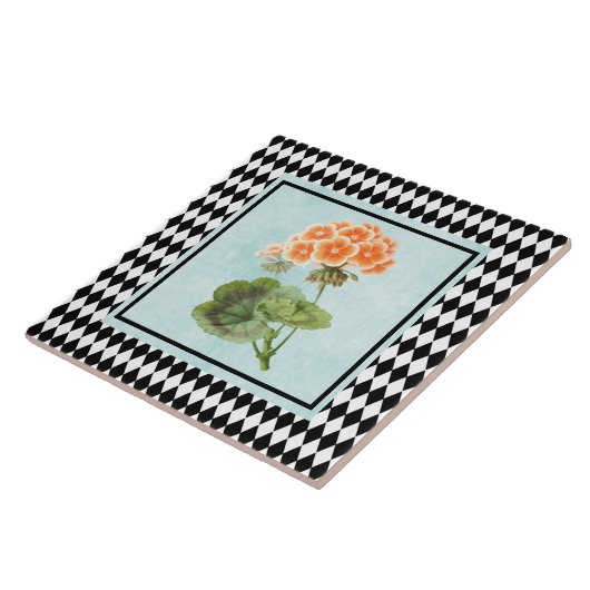 Harlequin Gerahmt Geranium Botanical Fliese (Seite)