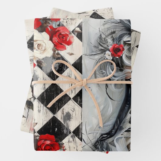 Harlequin Geschenkpapier Set (Beispiel)