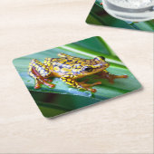 Harlequin Giison Dart Frog Rechteckiger Pappuntersetzer (angewinkelt)