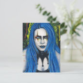 Harlequin Gothic Colorful Postcard Postkarte (Stehend Vorderseite)
