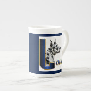 Harlequin Great Dane Art Geschenke Porzellantasse