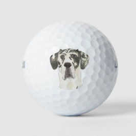 Harlequin Great Dane Golfball