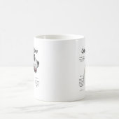 Harlequin Great Dane History Design Kaffeetasse (Mittel)