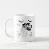Harlequin Great Dane History Design Kaffeetasse (Links)