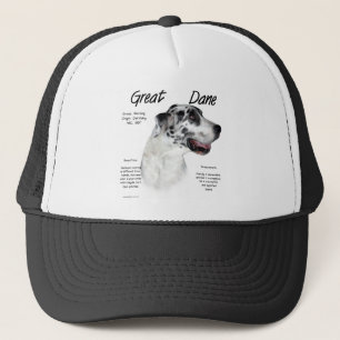 Harlequin Great Dane History Design Truckerkappe