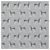 Harlequin Great Dane Hund grau Stoff (Muster)