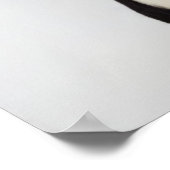 Harlequin Great Dane mit offenem Mund, nah-up, Poster (Ecke)