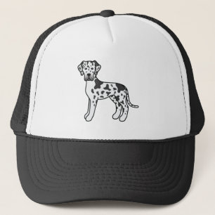 Harlequin Great Dane Niedlich Cartoon Dog Truckerkappe