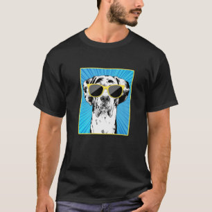 Harlequin Great Dane Portrait Pop T-Shirt