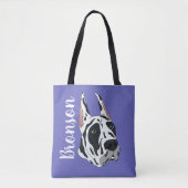 Harlequin Great Dane Tasche (Vorderseite)