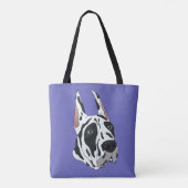 Harlequin Great Dane Tasche (Rückseite)
