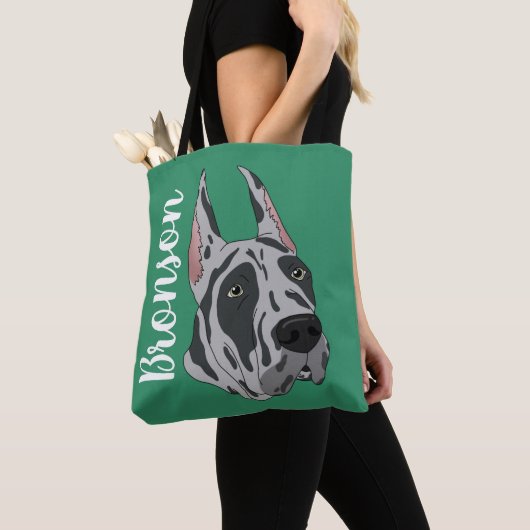 Harlequin Great Dane Tasche (Von Nahem)