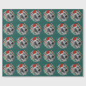 Harlequin Great Dane Weihnachten Geschenkpapier (Flach)