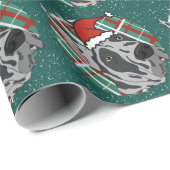 Harlequin Great Dane Weihnachten Geschenkpapier (Rolleneckpunkt)
