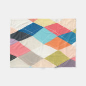 Harlequin Hopscotch - Muster der Raute Fleecedecke (Vorderseite (Horizontal))