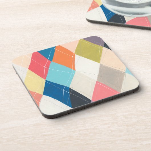 Harlequin Hopscotch - Muster der Raute Getränkeuntersetzer (Linke Seite)