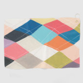 Harlequin Hopscotch - Muster der Raute Golfhandtuch (Horizontal)