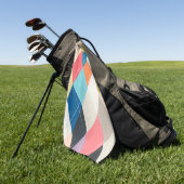 Harlequin Hopscotch - Muster der Raute Golfhandtuch (Gras)