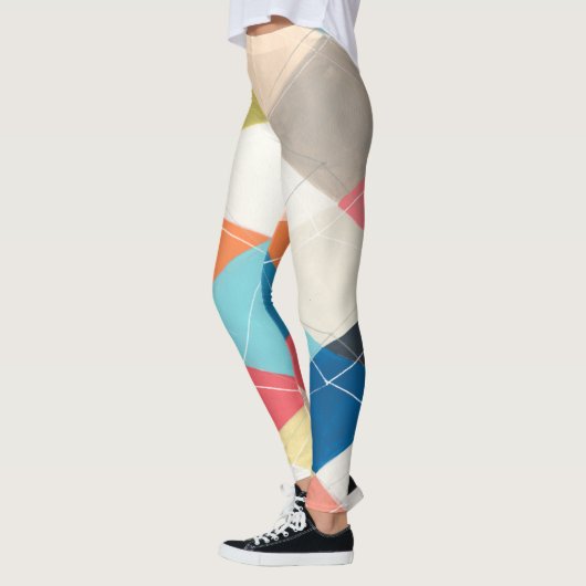 Harlequin Hopscotch - Muster der Raute Leggings (Links)