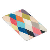 Harlequin Hopscotch - Muster der Raute Magnet (Rechte Seite)