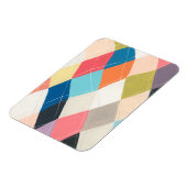 Harlequin Hopscotch - Muster der Raute Magnet (Linke Seite)