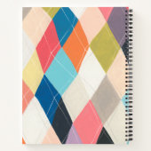 Harlequin Hopscotch - Muster der Raute Notizblock (Rückseite)
