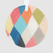 Harlequin Hopscotch - Muster der Raute Ornament (Rückseite)