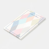 Harlequin Hopscotch - Muster der Raute Post-it Klebezettel (angewinkelt)