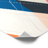 Harlequin Hopscotch - Muster der Raute Poster (Ecke)